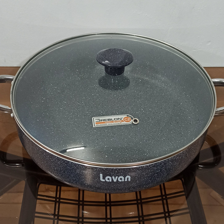 تابه گرانیتی سایز 32 لاوان مدل تیتان طوسی با ارسال رایگان