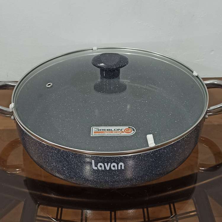 تابه گرانیتی سایز 30 لاوان مدل تیتان طوسی با ارسال رایگان