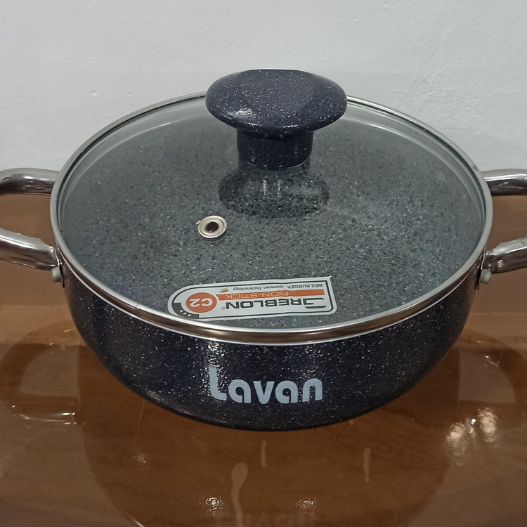 تابه گرانیتی سایز 18 لاوان مدل تیتان طوسی با ارسال رایگان