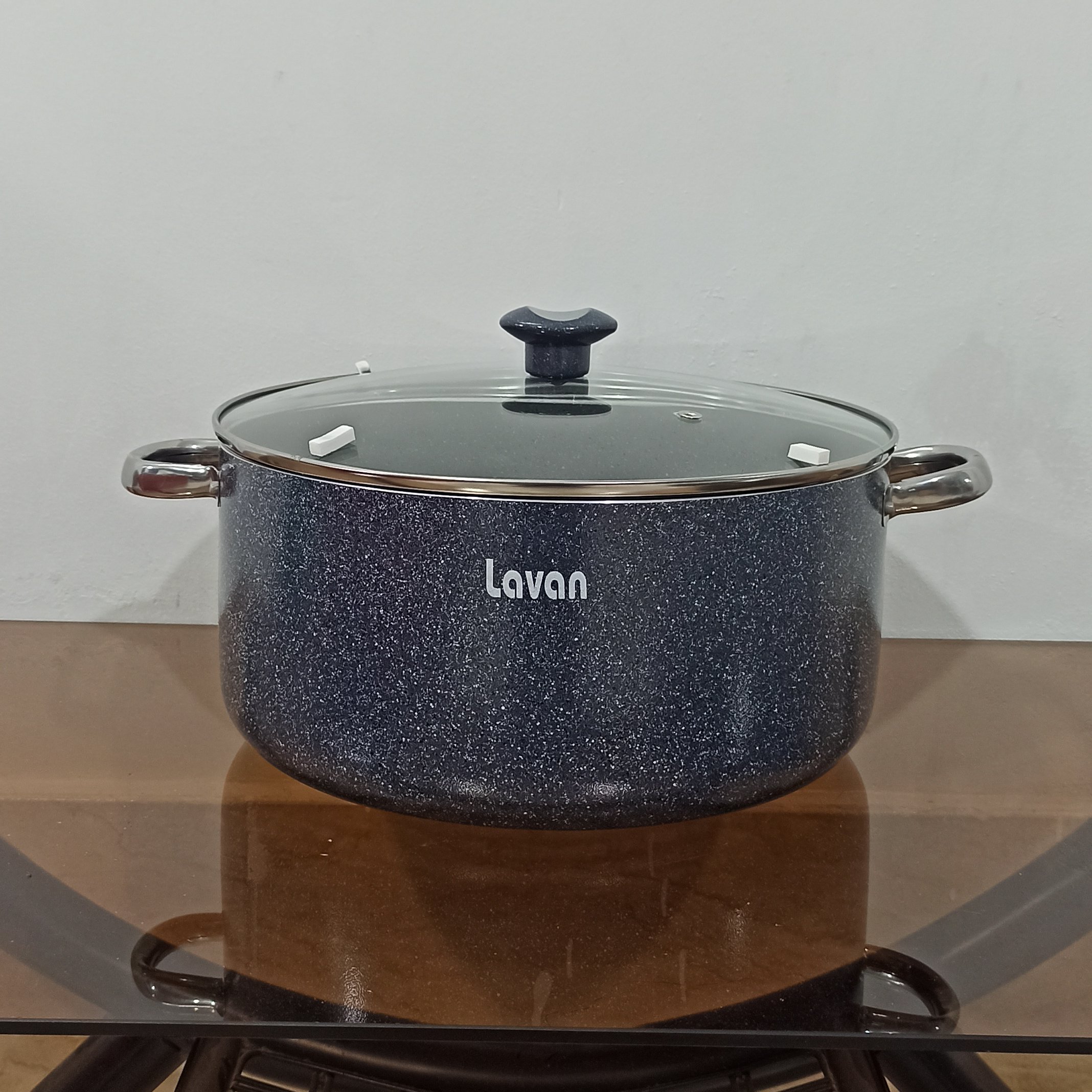 قابلمه گرانیتی سایز 32 لاوان مدل تیتان طوسی با ارسال رایگان