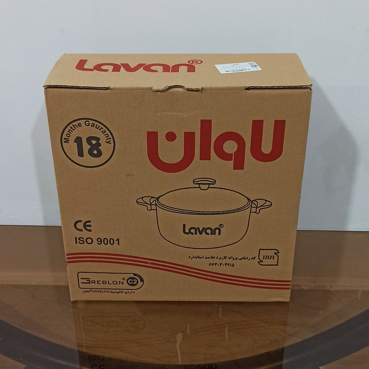 قابلمه گرانیتی سایز 32 لاوان مدل تیتان طوسی با ارسال رایگان