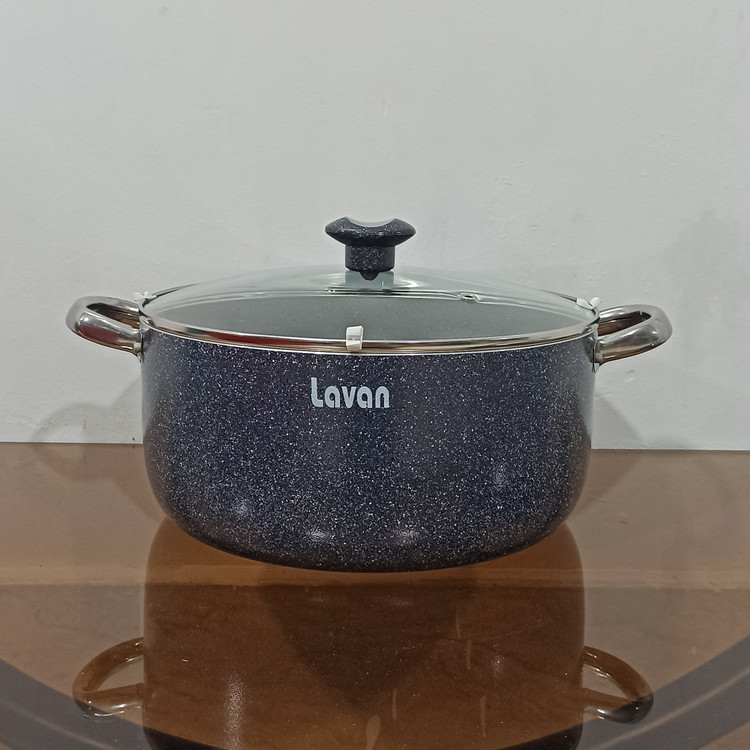 قابلمه گرانیتی سایز 28 لاوان مدل تیتان طوسی با ارسال رایگان