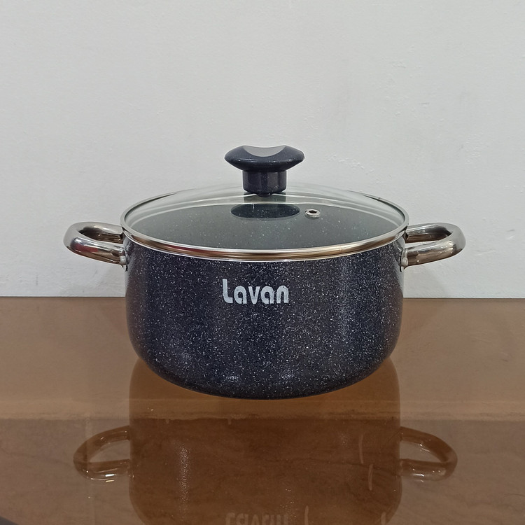 قابلمه گرانیتی سایز 20 لاوان مدل تیتان طوسی با ارسال رایگان
