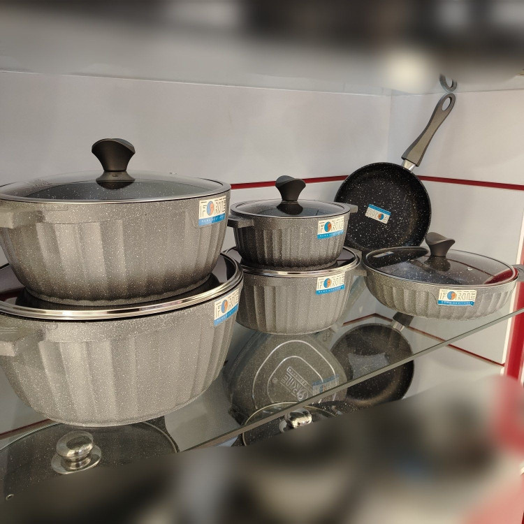 سرویس قابلمه چدن 11 پارچه FORTE مدل رایکا طوسی با ارسال رایگان