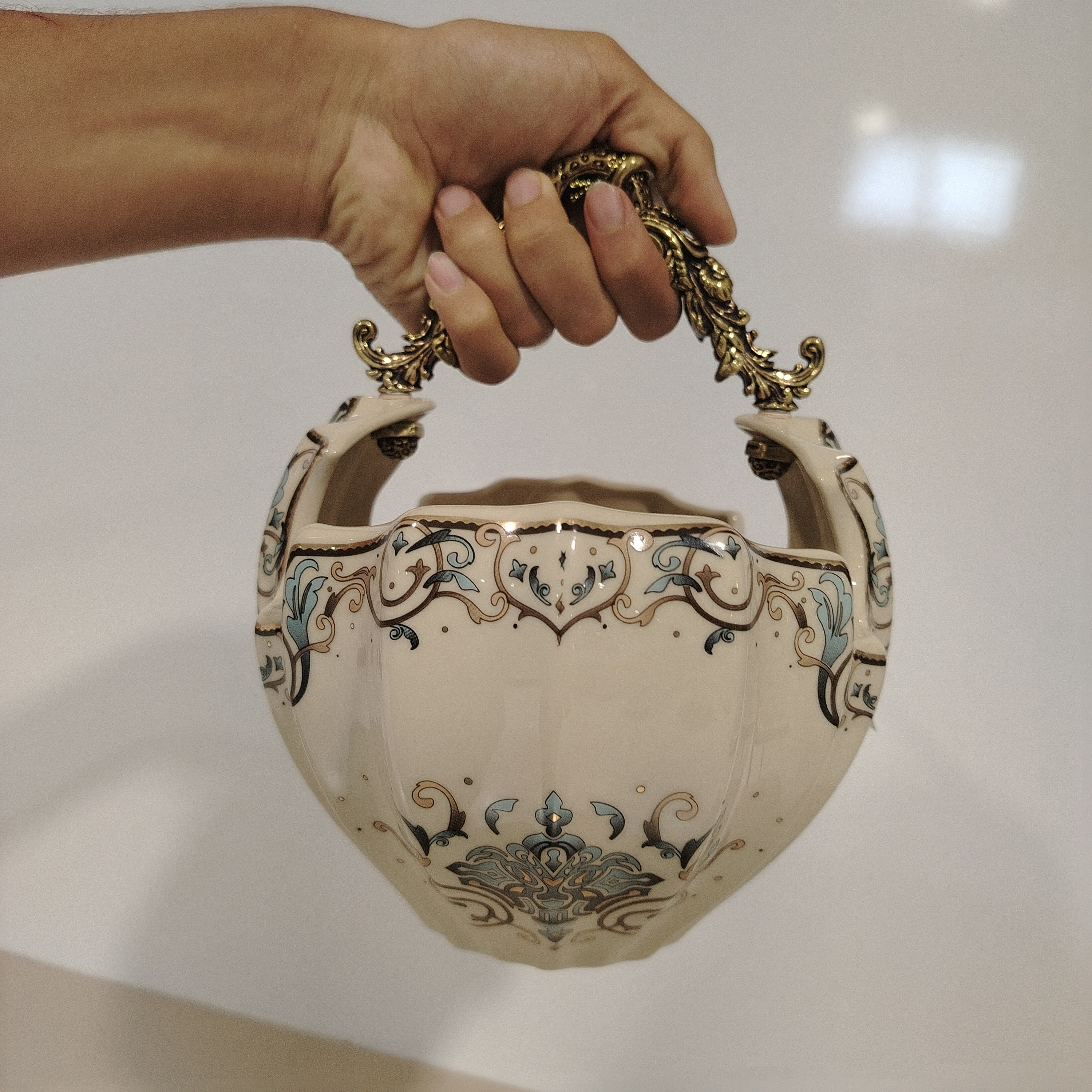زنبیل دسته دار چینی باواریا مدل لیلیان کد 225 با ارسال رایگان