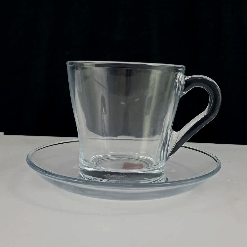 فنجان نعلبکی مدل کروم HB کد 430 بسته 6 عددی ارسال رایگان