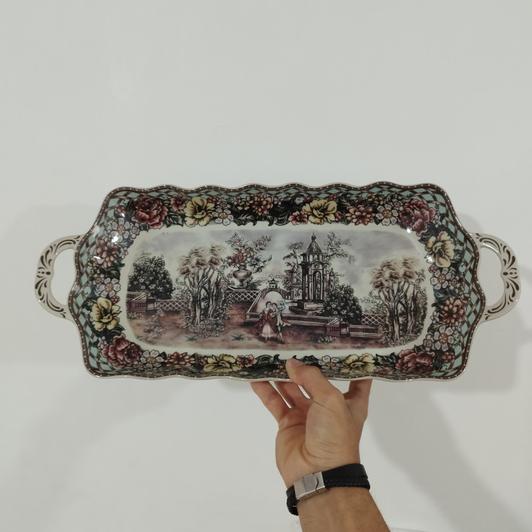 رولت خوری چینی BAVARIA بزرگ مدل گاردن دیت 027A با ارسال رایگان