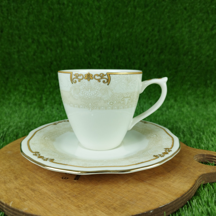 فنجان و نعلبکی چای چینی الیزابت مدل فرناندو بسته 6+6 عددی با ارسال رایگان