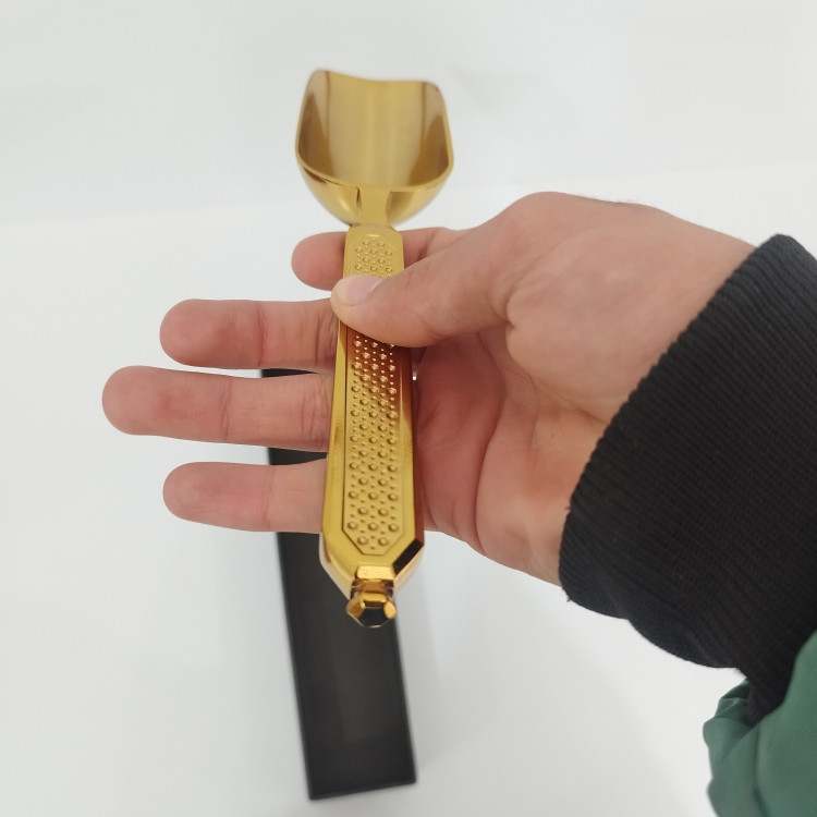 قاشق آجیل ریور طلایی کد 110G جعبه دار با ارسال رایگان