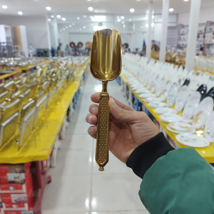 قاشق آجیل ریور طلایی کد 110G جعبه دار با ارسال رایگان