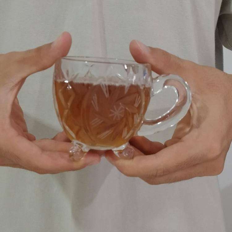 فنجان سه پایه مدل خورشیدی تراش برند الرتا بسته 6 عددی